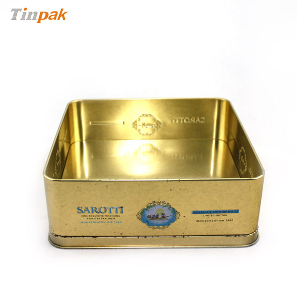 stackable chocolate tin box